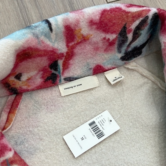 NWT Anthropologie Sleeping on Snow Winter Blossom Wool Jacket - Picture 4 of 14